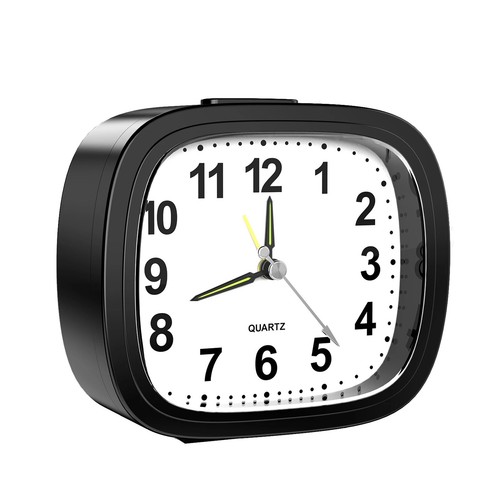 Silent alarm clock non - alarm, ticking