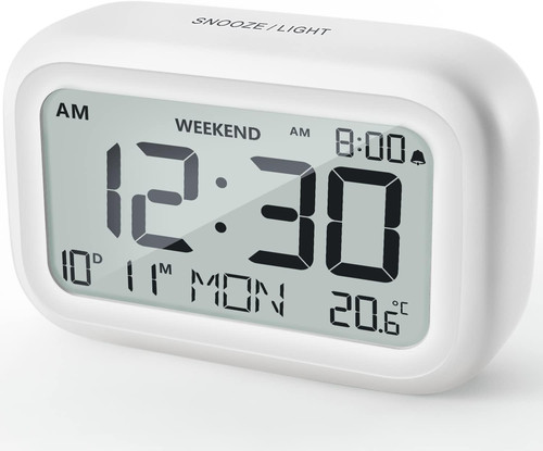 Digital alarm clock bedside - clock,
