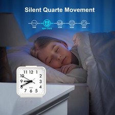 Alarm Clocks Bedside, Silent