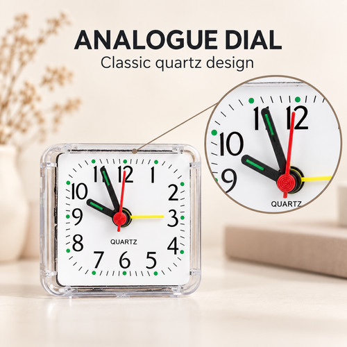 Square digital alarm clock - **square,